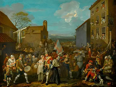 The March of the Guards to Finchley William Hogarth